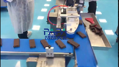 Linea di imballaggio a flusso separato per taglio di barre energetiche di proteine ad alta potenza