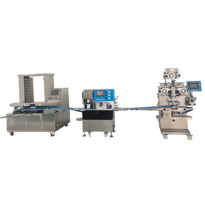 Buon prezzo PLC Controlla la linea di produzione della barra energetica Tre colori Panda Cookie Making Machine in linea