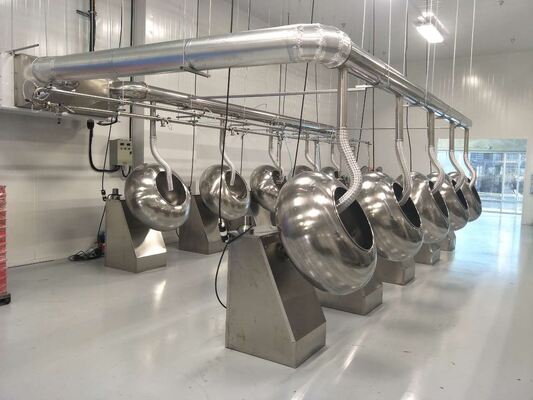 Buon prezzo 220V 380V macchina per la preparazione del cioccolato 32 giri/min macchina per la lucidatura del cioccolato in linea