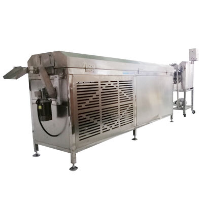 Buon prezzo Macchina per Rivestimento Cioccolato in Acciaio Inox 304 da 8KG a Risparmio Energetico con Tunnel di Raffreddamento in linea
